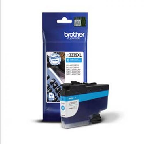 BROTHER Cartucho de tinta cian de larga duracion LC3239XLC , Brother , BROLC3239XLC , 4977766787895